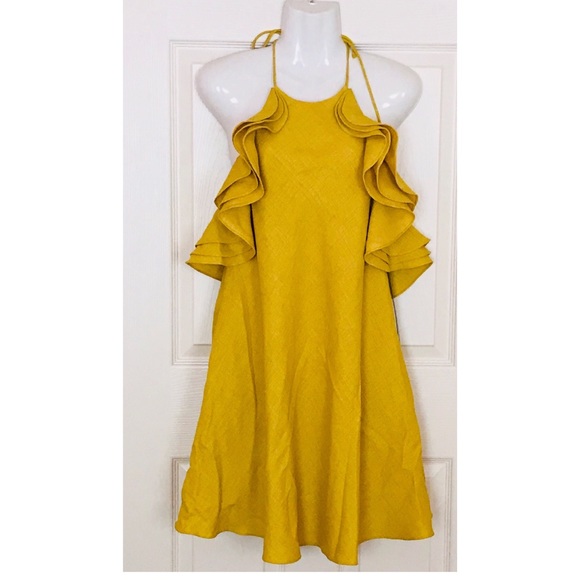 BADGLE MISCHKA WOMEN’S KIERAN RUFFLE DRESS - Picture 4 of 8